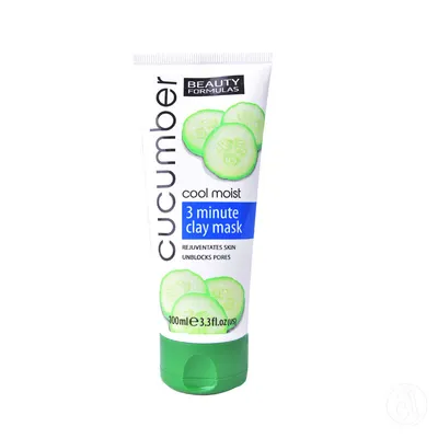 Beauty Formulas Maska s glinom i krastavcem, 100ml