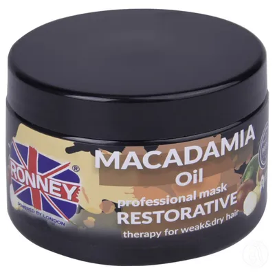 Ronney Maska za obnavljanje slabe i suve kose Macadamia Oil, 300 ml