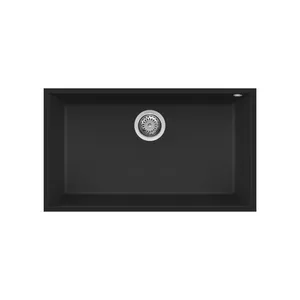 Elleci Sudoper Quadra 130 79X50 1V, Crni