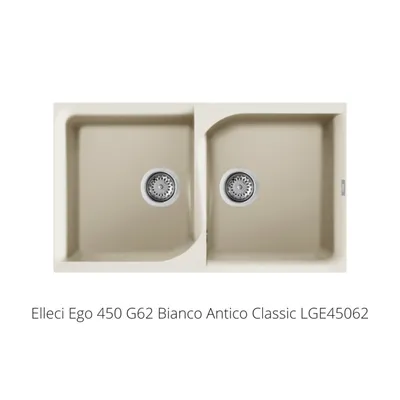 Elleci Sudoper Ego 450 86X50 2V, Krem