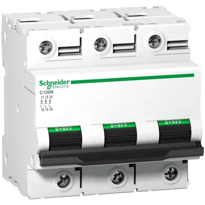 Schneider Electric Automatski osigurač A9N18367, 100A, 10kA, Tip C, 3P