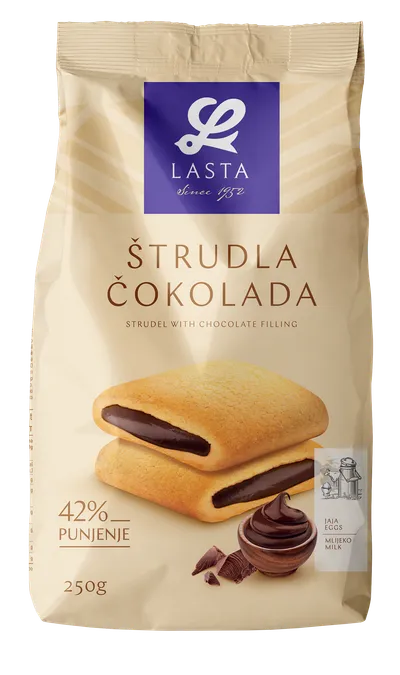 LASTA Štrudla čokolada, 250g