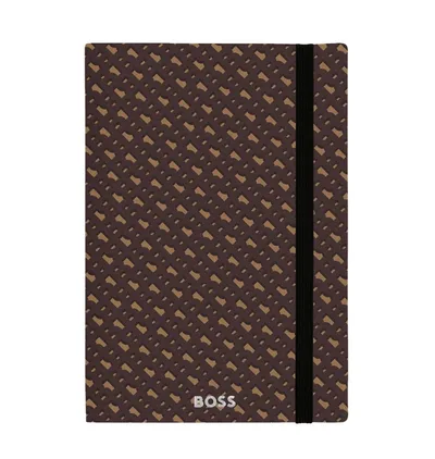 Hugo Boss Notes A5 sa monogramom HNH412XL, Braon