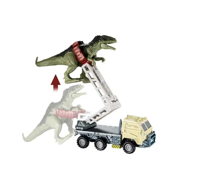 Mattel Igračka Transporter sa dinosaurusom Jurassic world Matchbox