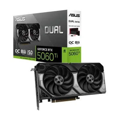 Asus Grafička kartica GeForce RTX 5060 Ti, 8GB, GDDR7, 128-bit, 3x DP, 1x HDMI, Dual