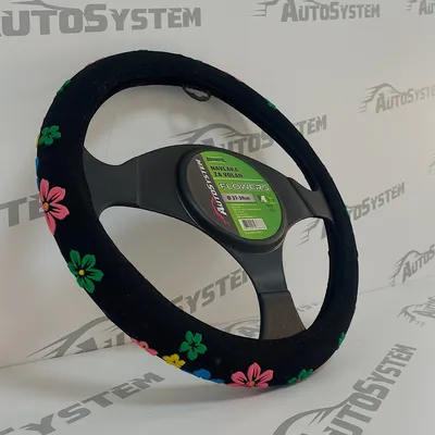 AutoSystem Navlaka volana Flowers 37-39cm, Crna