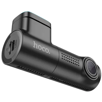 Hoco Auto kamera, 2 Mpxiel, 0.96" TFT, FullHD, microSD, WiFi - DV1, Crna
