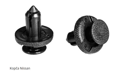 Kopča lajsne univerzalna za Nissan, Srebrna