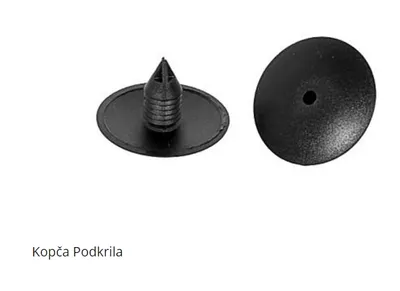 Kopča podkrila Renault, Peugeot, Citroen, Siva