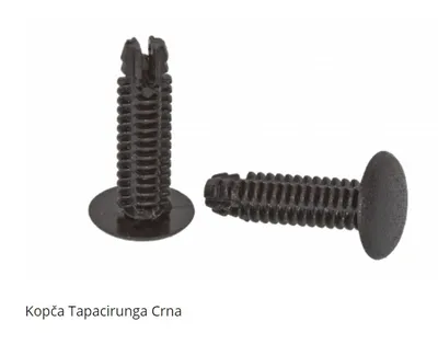Kopča tapacirunga 0966, Crna
