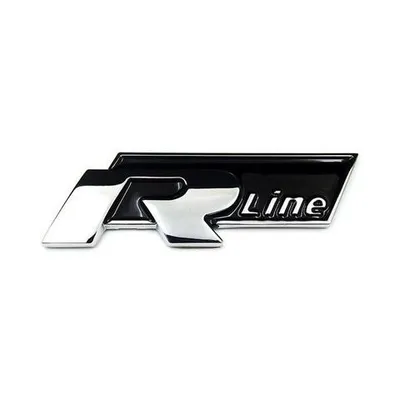 Metalni natpis R Line, Crni