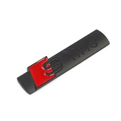 Metalni natpis S Line, Crni