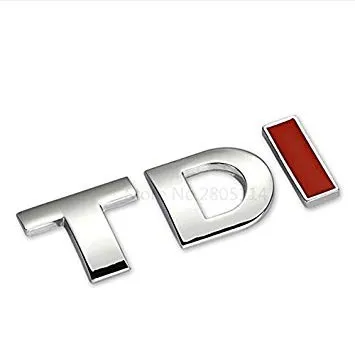 Metalni natpis TDI I, Crveni