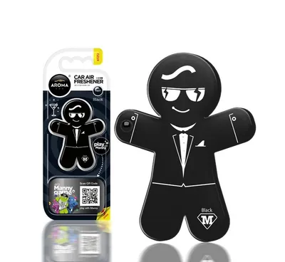 Miris za auto Aroma car manny, Crni
