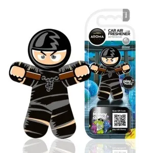 Miris za auto Aroma car manny Ninja, Crni