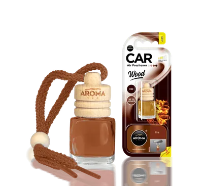 Miris za auto Aroma car wood 6ml Fire, Smeđi