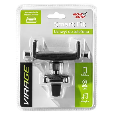 Nosač mobitela na ventilaciju smart fit Virage, Crni