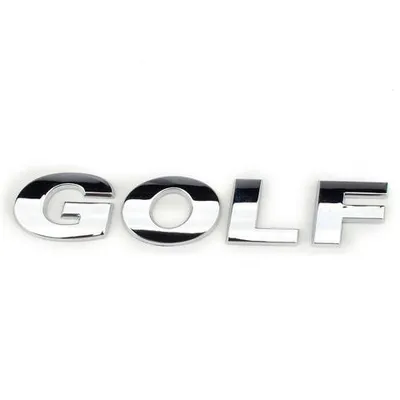 Plastični natpis Golf, Bijeli