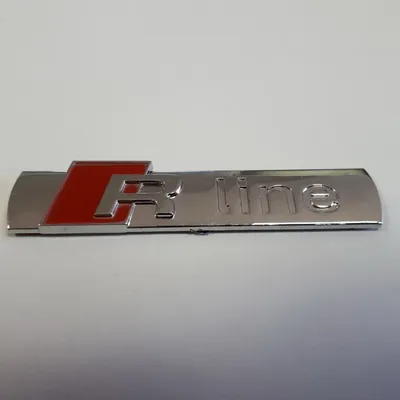 Plastični natpis R Line, Bijeli