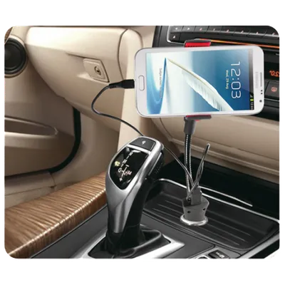 SAL Auto držač za mobilne uređaje sa punjačem - SA 038, Crni