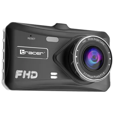 Tracer Auto kamera, 2 Mpxiel, 4" LCD, FullHD, microSD, G-senzor - 4TS FHD CRUX DASH CAM, Crna