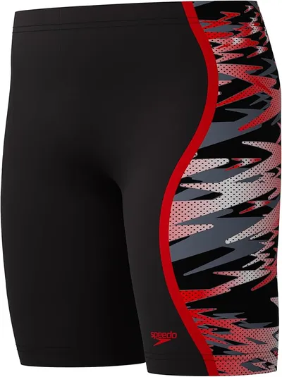 Speedo Kupaće gaće za dječake Hyperboom Splice Jammer, Crne
