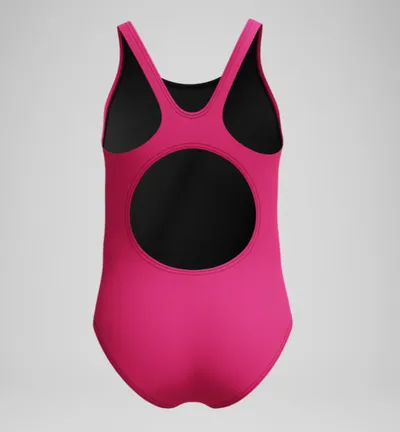 Speedo Jednodnelni kupaći kostim za djevojčice Placement Muscleback, Roze