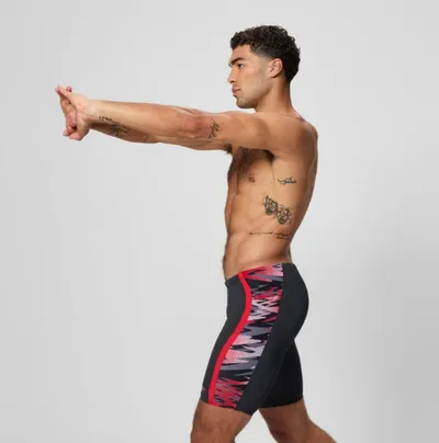 Speedo Muške kupaće gaće Hyperboom Splice Jammer, Crne