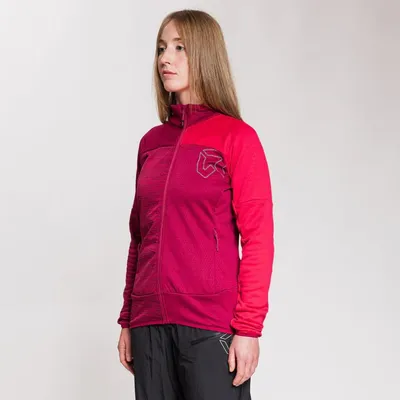 Rockexperience Ženska dukserica Kobra Neck FZ, Roze