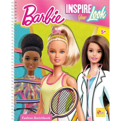 BARBIE Modna knjiga, bojanka, uljepšaj svoje modele, Roza