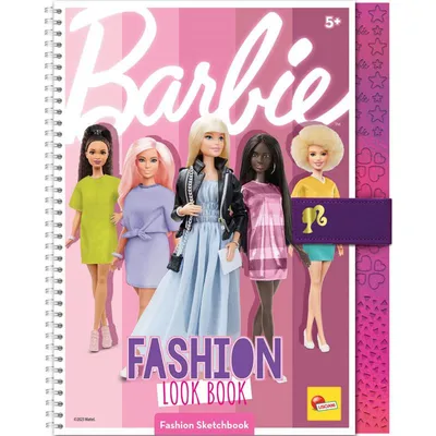 BARBIE Modna knjiga s kreativnim predlošcima, Roza