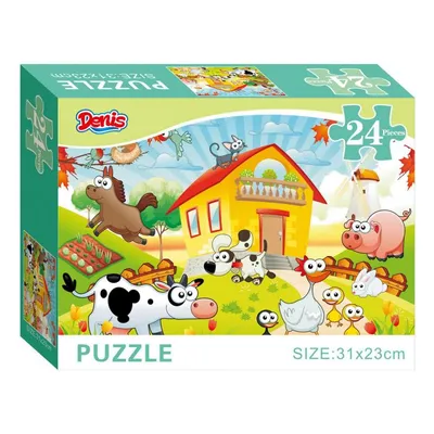 DENIS TOYS Puzzle 24 komada Domaće životinje