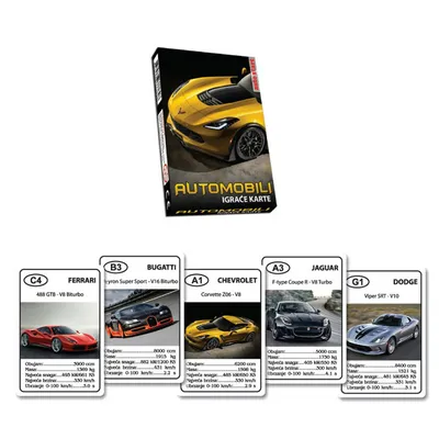 Grafoprint Dječje karte Automobili