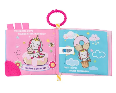 Kikka Boo Edukativna Knjiga Happy Unicorn, Šarena