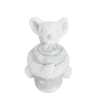 Kikka Boo Igračka+Deka Joyful Mice, Svijetlo Siva