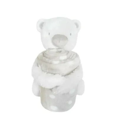 Kikka Boo Igračka+Deka My Teddy, Svijetlo Siva