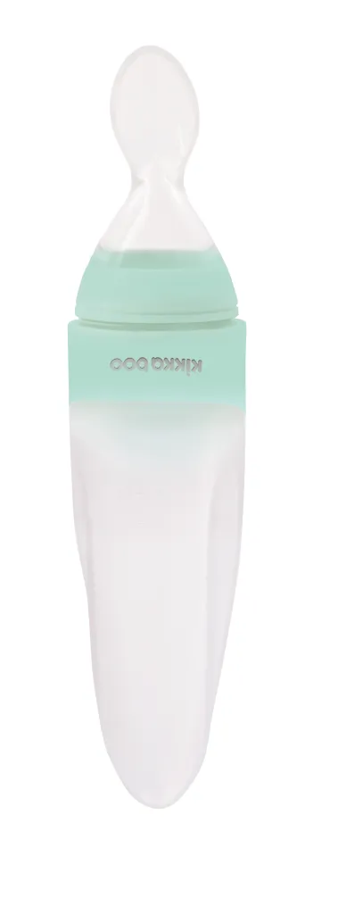 Kikka Boo Silikonska Bočica s Žlicom Comet 90ml, Roze