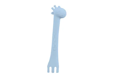 Kikka Boo Silikonska Kašika Giraffe, Plava