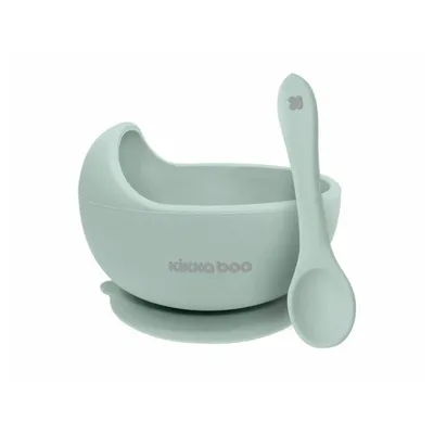 Kikka Boo Silikonska Posuda sa Žlicom Yummy, Menta
