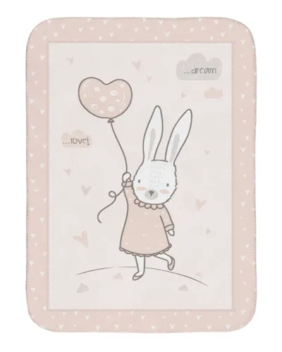 Kikka Boo Super Mekana Dekica 80/110 cm,Rabbits In Love, Roza