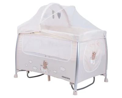 Kikka Boo Vikend Krevetić,2 Nivoa,Dreamy Bear Beige, Bijela