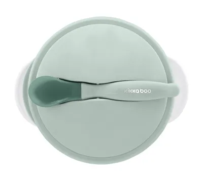 Kikka Boo Zdjela sa Žlicom za Osjet Topline, Menta