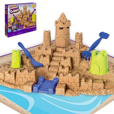 Kinetički pijesak / Kinetic Sand KINP: Kinetički pijesak - Dvorac na plaž, Smeđa boja