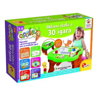 LISCIANI Carotina aktivni stolić s 30 igara, Zelena