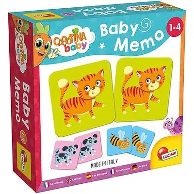 Lisciani Carotina baby memo 1-4 Životinje