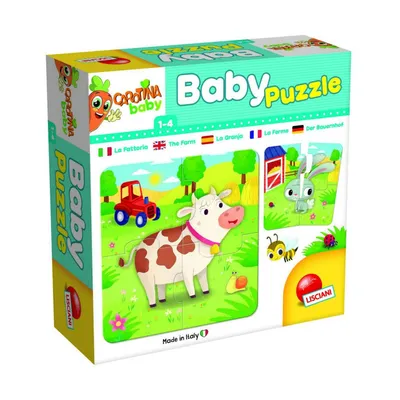 LISCIANI Carotina baby puzle farma, Zelena