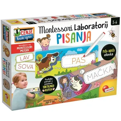 Lisciani Montessori laboratorija pisanja