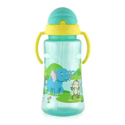 Lorelli Sportska Flašica sa Ručkom i Slamkom 330ml, Zelena