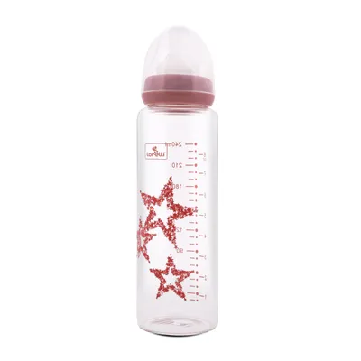 Lorelli Staklena Flašica Protiv Grčeva 240ml, Roza