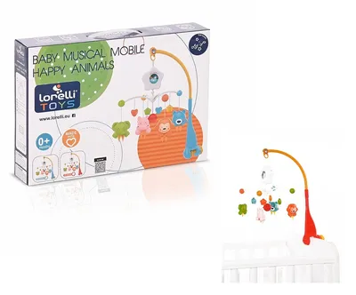 Lorelli Vrteška Na Šaraf Happy Animals, Narandžasta